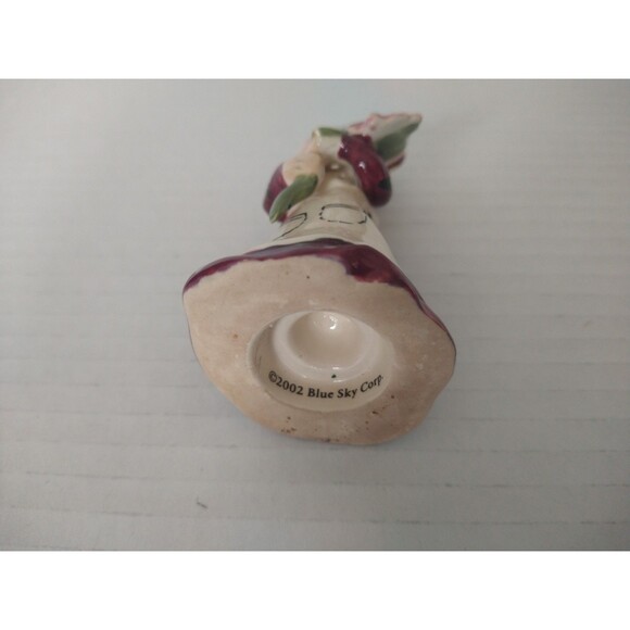 Blue Sky Ornament Flower Lady Artist Heather Goldminc Bouquet Christmas figurine - Picture 8 of 10